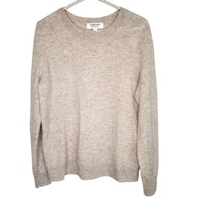Nordstrom Cashmere Crew Neck Sweater L/S Womens Large Old Money Preppy Luxury